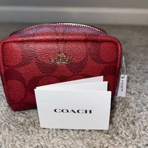 ❤️Red Mini Coach Pouch❤️